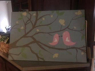 Two Birds on Canvas