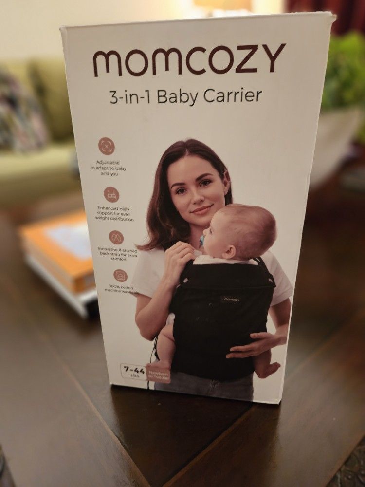 Momcozy Baby 3 In 1 Carrier Newborn To Toddler Easy Lightweight Black