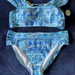 Blue Tie Dye Bikini 