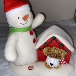Hallmark 2011 Deck the Halls Duo Techno Plush Animated Snowman