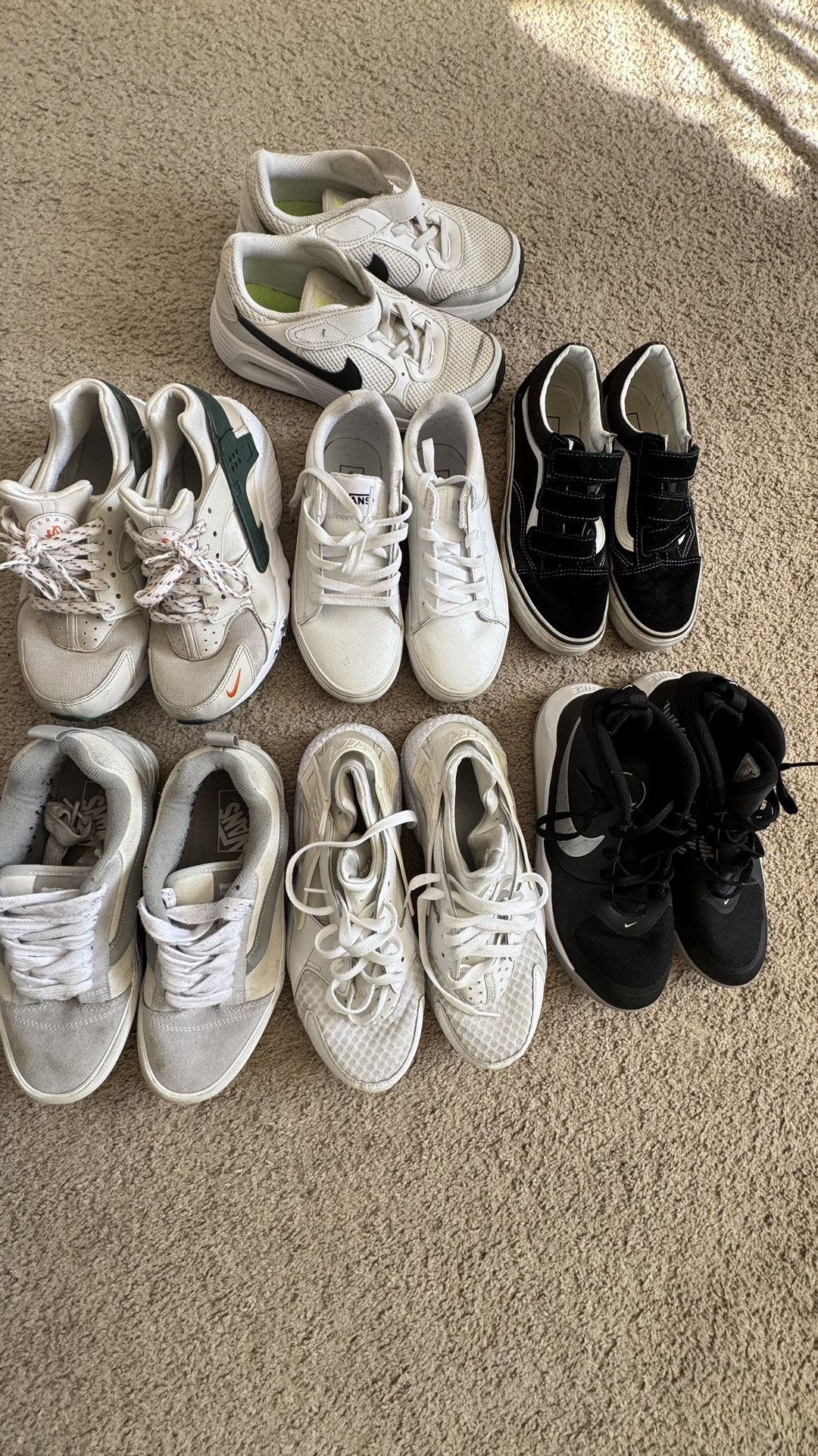 Vans,Nike Shoes. Each $20