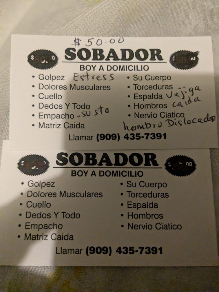 sobador y huesero a domicilio