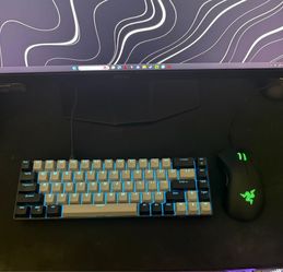 Gaming keyboard and gaming razor mouse