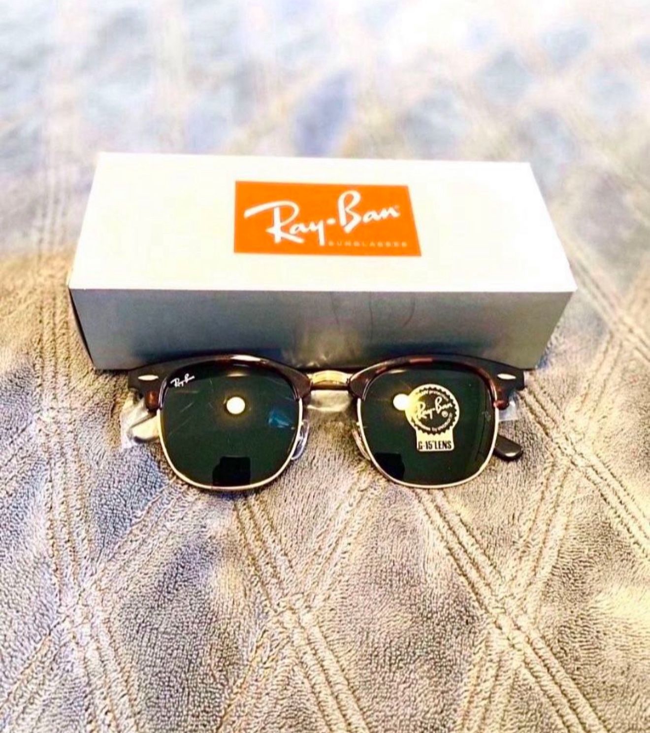 RayBan CLUBMASTERS Tortoise New AUTHENTIC 