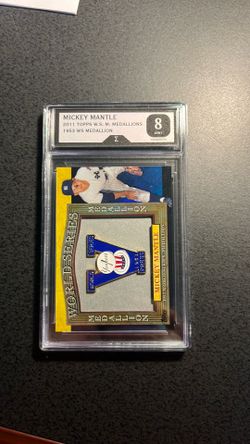 Mickey Mantle 1953 World Series Medallion Card