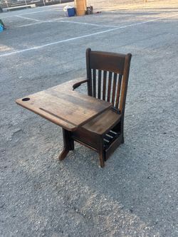 Antique Wood School Desk ~ CAN DELIVER!!!