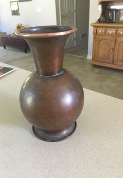 Old copper vase