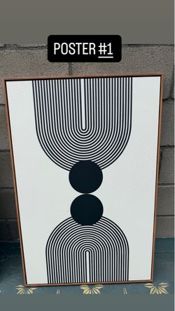 Wall Art Posters (Black and White) - $10 EACH