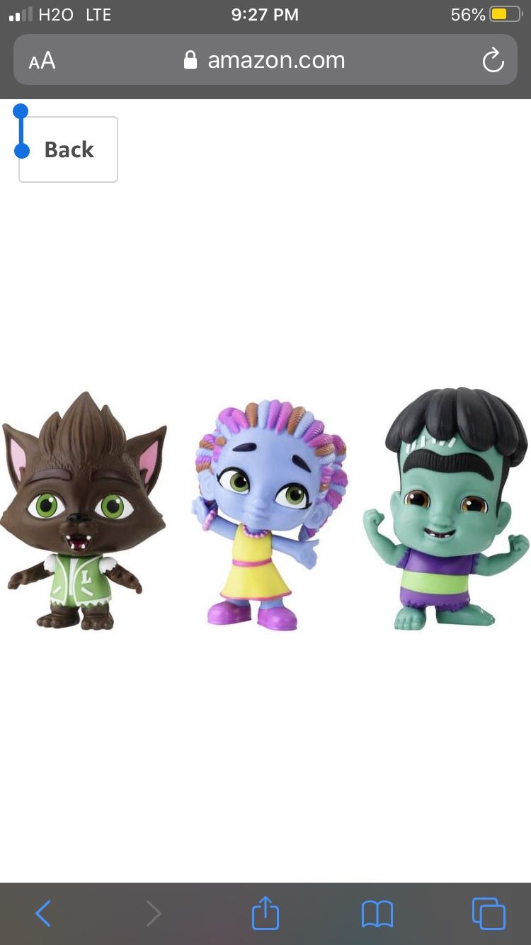 New Netflix Super Monsters Set of 3 Collectible 4-inch Figures Monster Trio