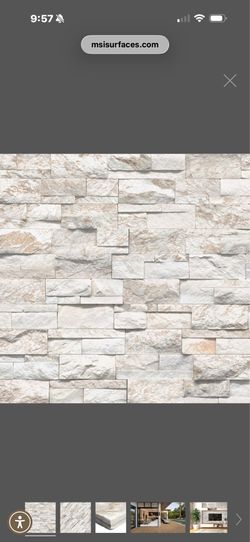 MSI - XL Stacked Stone & Corners - Royal White