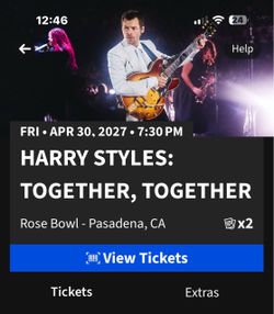 Harry Styles Rosebowl GA