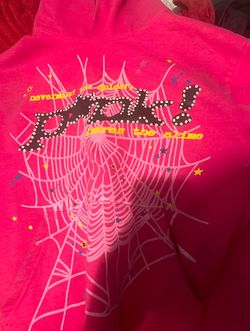 pink spider hoodie
