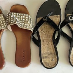 2 Pr size 8.5 Sandals. $3 Ea Or Both For $5