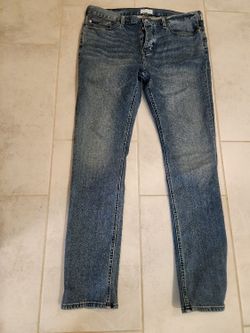 Size 36 Five Four Straight Leg Blue Jeans