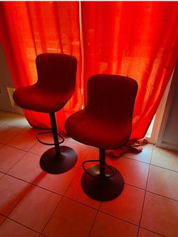 Bar stools and curtain combo