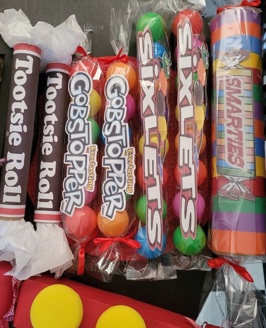 Large Candy Props Used For Candyland / Willy Wonka Chocolate Factory Theme