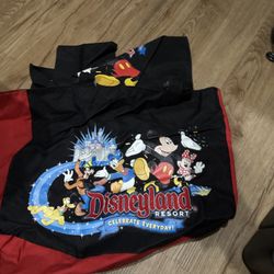 Disneyland Resort Tote Bag with Coin Bag Black Red Celebrate Everyday