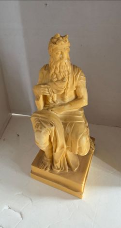 Ceccanti & Ruiu Hand Carved Alabaster Moses Statue