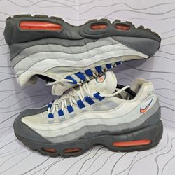 Nike Air Max 95 Essential hombre – Gris/Azul/Naranja – US 11