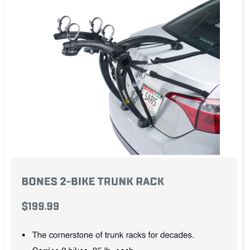 SARIS BONES 2-BIKE TRUNK RACK  