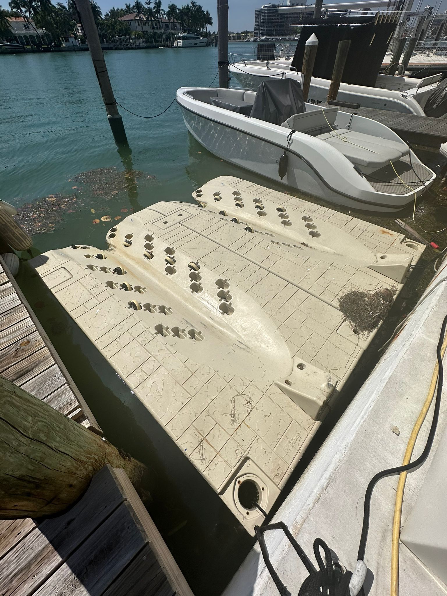 Jet Ski Floating Dock - 2 Jet Skis - WAVE ARMOR 