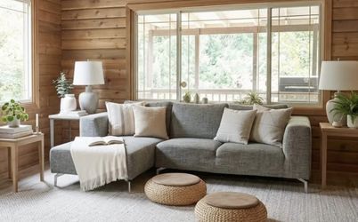 Scandinavian 97’ Sectional Sofa / Free Delivery 🚚 / Retail: $2,400