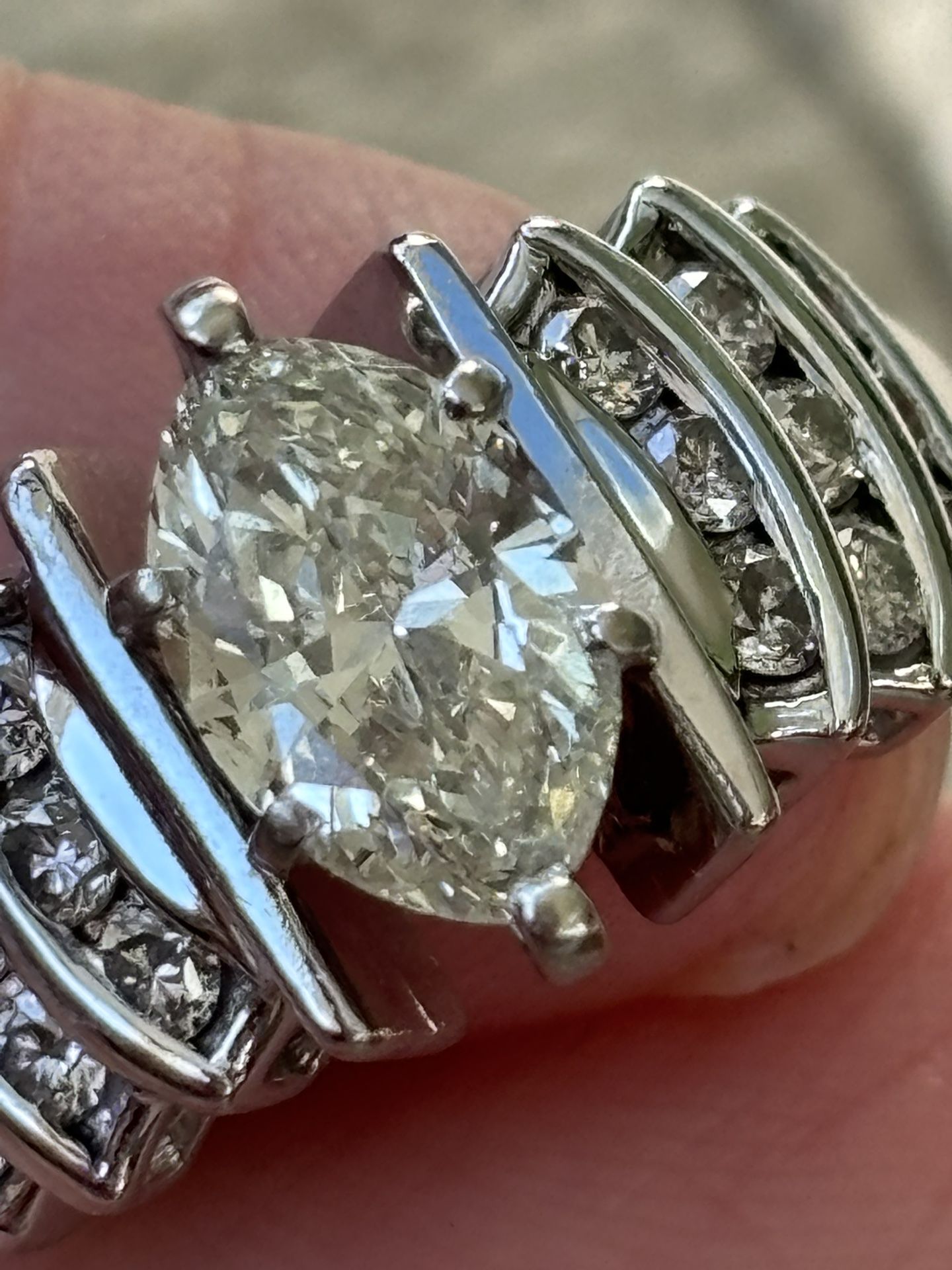 14K Marquise Diamond Ring