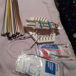 Large Knitting Needle Lot + Circular Needles + Loom Tool (Vintage + Aluminum)