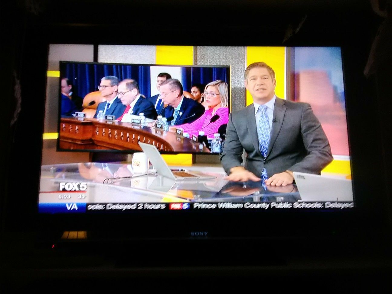 Sony 46 inch TV with remote control and 3 HDMI ports $175