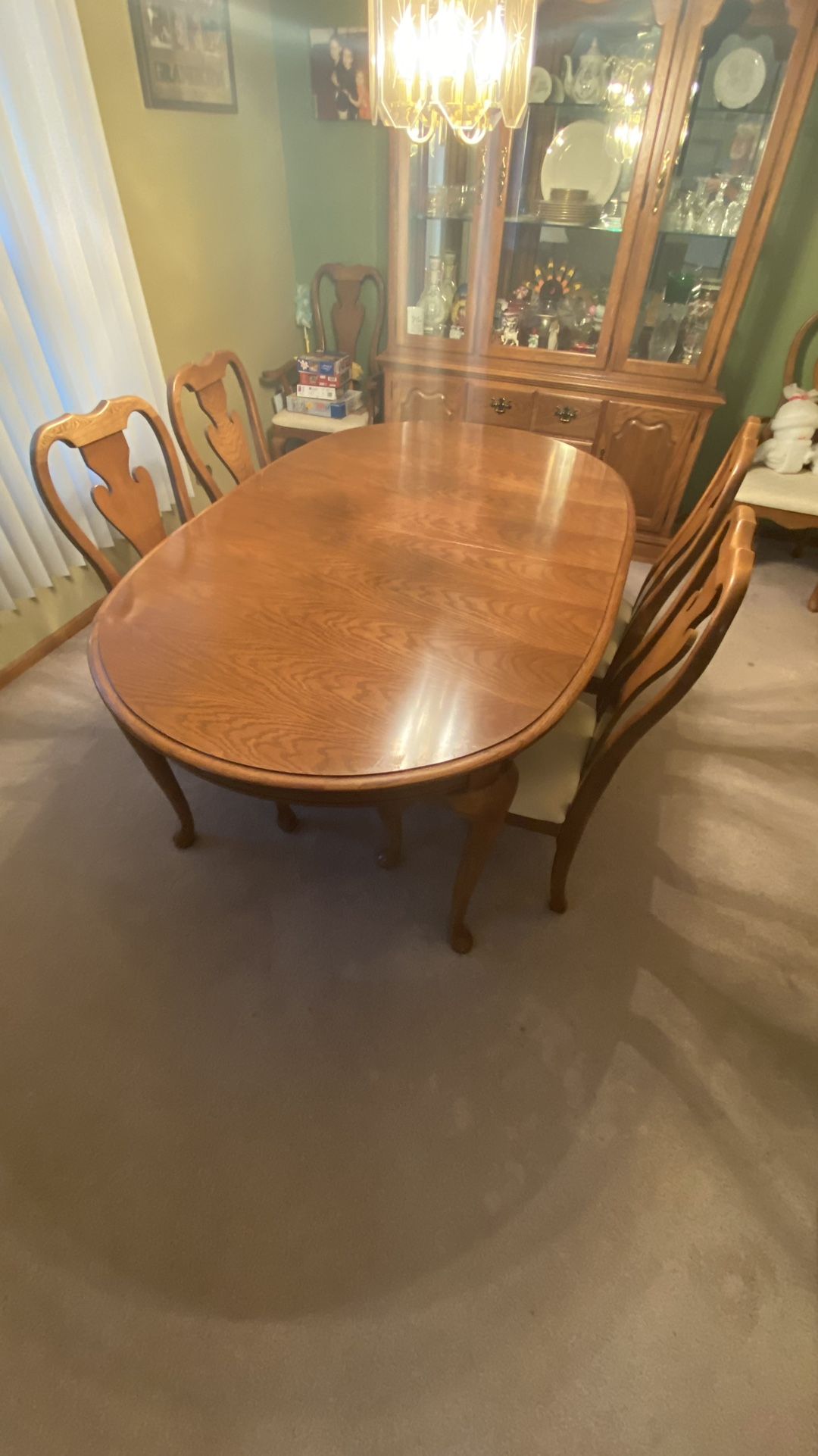Dining Table With China Cabinet