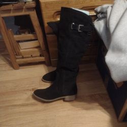 Women's Suede Knee High Boots