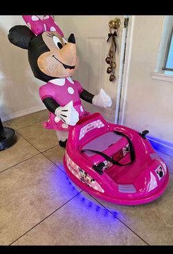 New in it’s box Minnie Mouse 6V ImaginAir Ride on Bumper Car with Inflatable Minnie Character