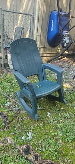 Plastic outdoor rocking chair