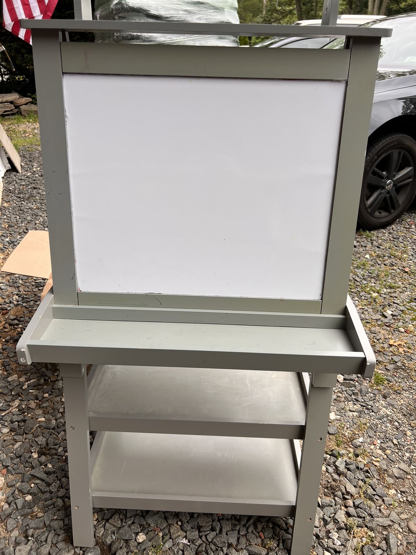 Gray Art Easel Kids