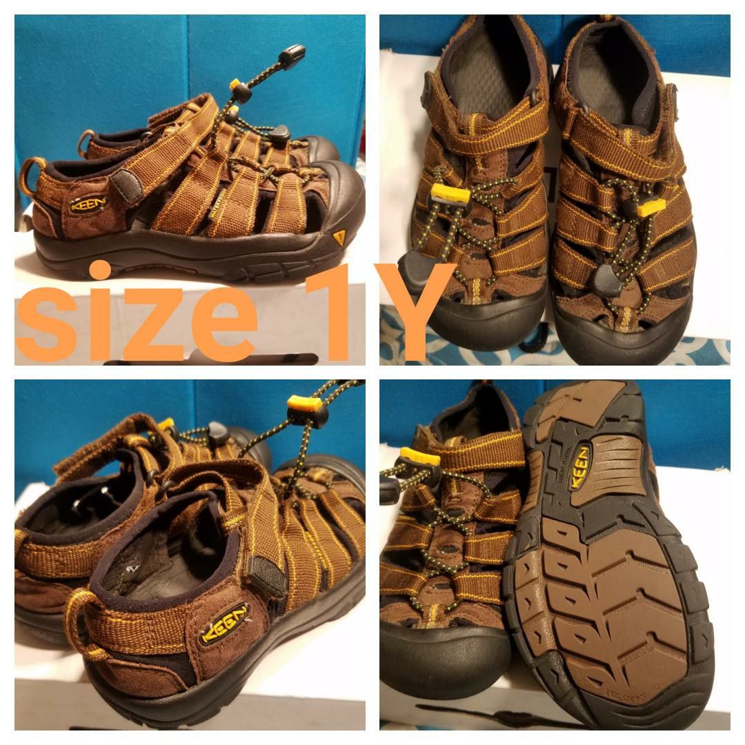 Keen sandals brown shoes size 1Y