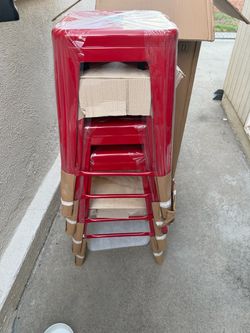Metal bar stools