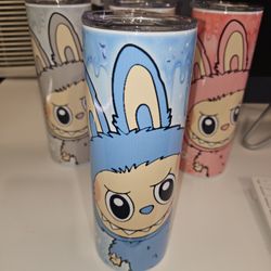 Vazos termicos De LaBubu 20.oz Azul Tumbler 20.oz labubu Blue