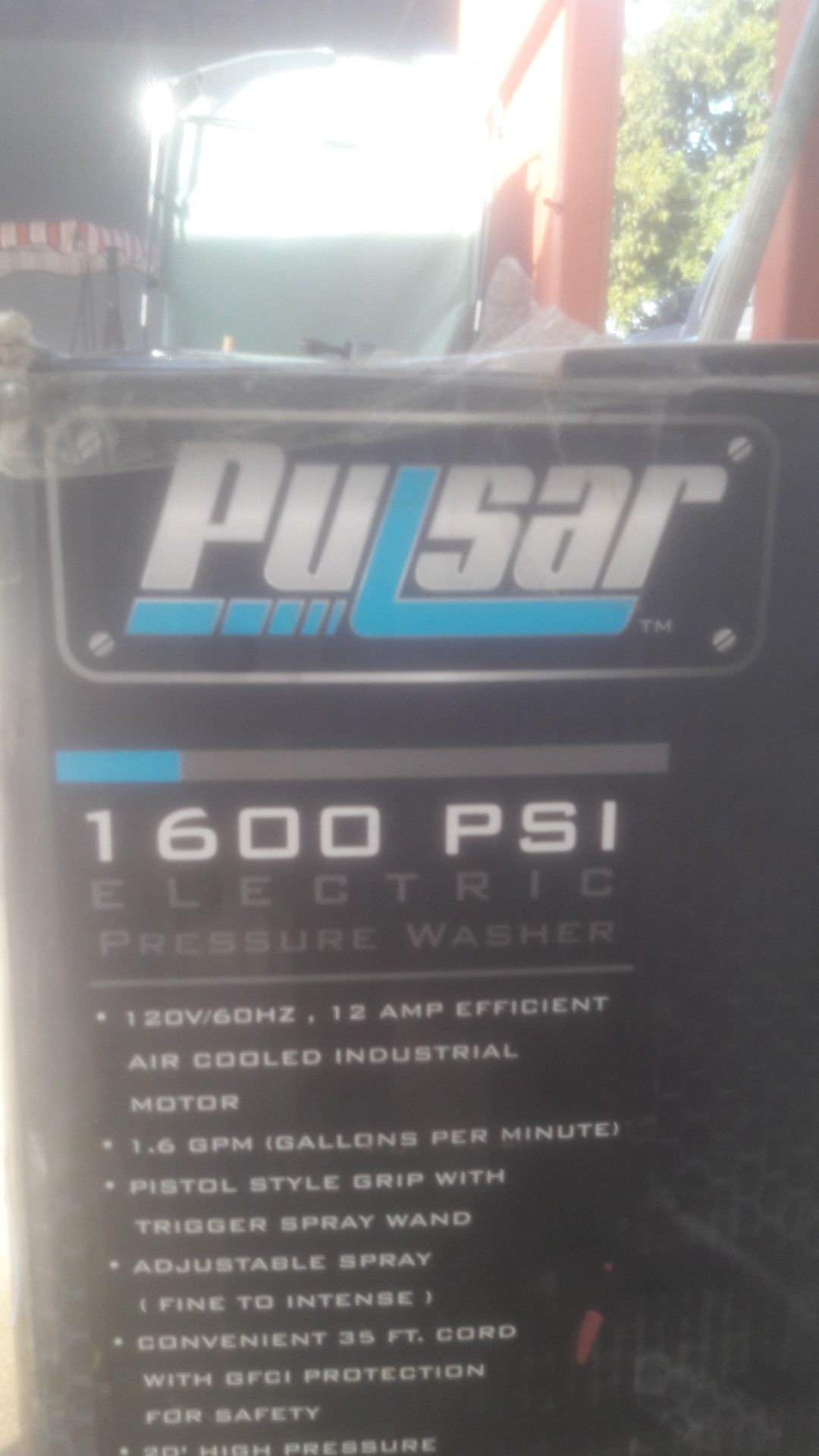 Pulsar 1600 pressure washer