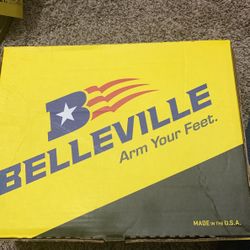 Steel-toe boots.