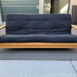 Wood frame futon