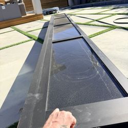 Black Garage Door With Glass