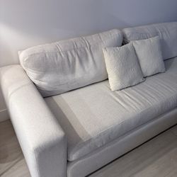 Living Spaces White Couch