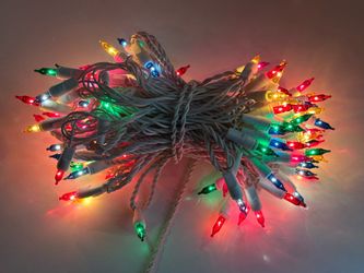 Loose Set UL Decorative Lighting String – 100 LED Multicolored Icicle Lights