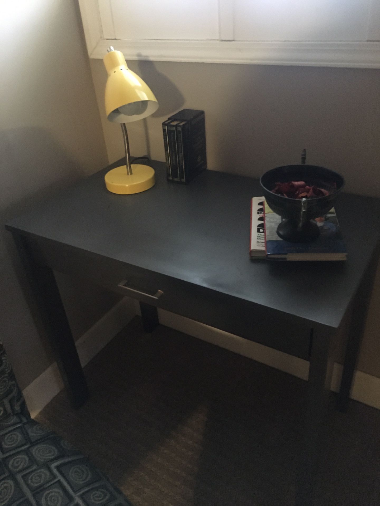 Small  Wooden  Grey Desk