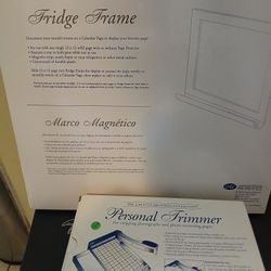 Creative Memories Fridge Frame and Personal Trimmer  and File Mate