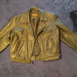 Vintage Easy Rider Leather Motorcycle Jacket 
