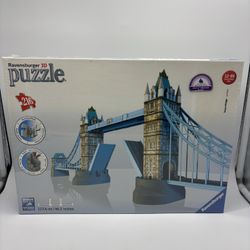 New London Tower Bridge 3D Puzzle 216 Pcs 46.2" 2012 Ravensburger NIB Sealed