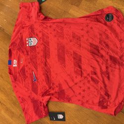 Nike Team USA Red Womens Sz XL AJ4397-688 World Cup Away Dri-Fit Athletic Jersey