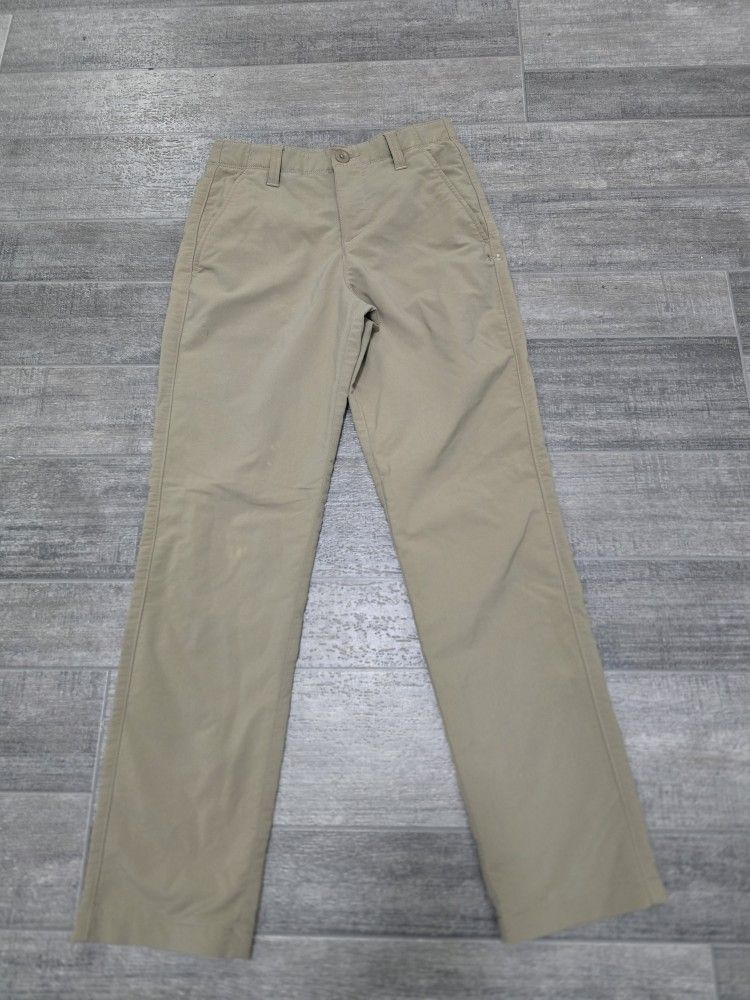 Under Armour Boys Pants Khaki Performance Chinos Size 12