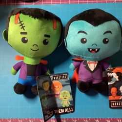 Universal Monsters Dracula Frankenstein Plush Dolls